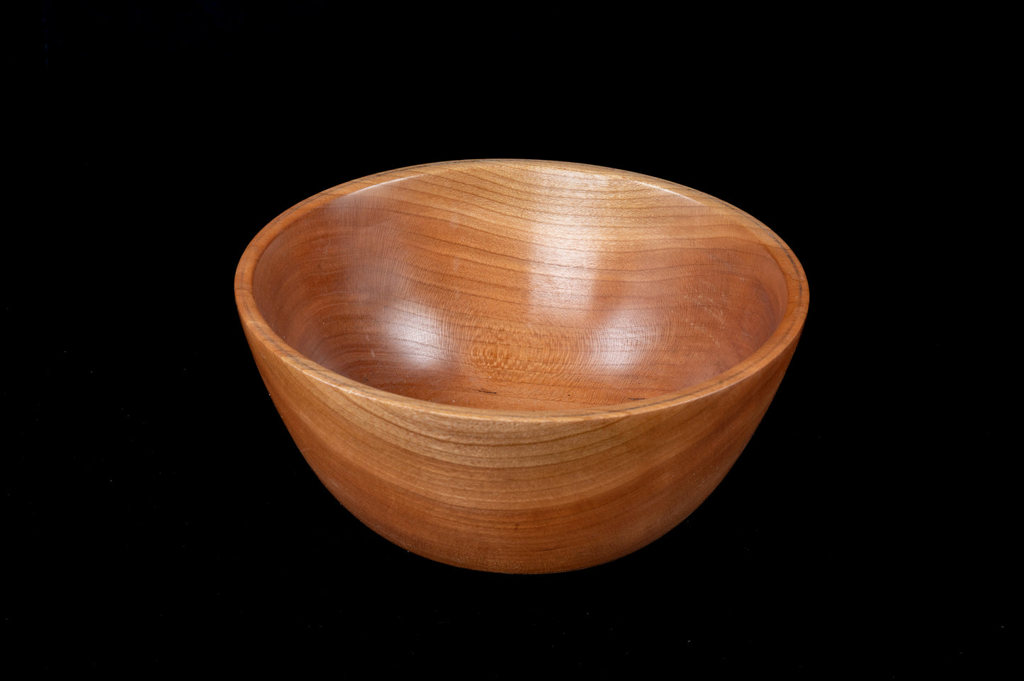 Hand-Turned Cherry Wood Bowl